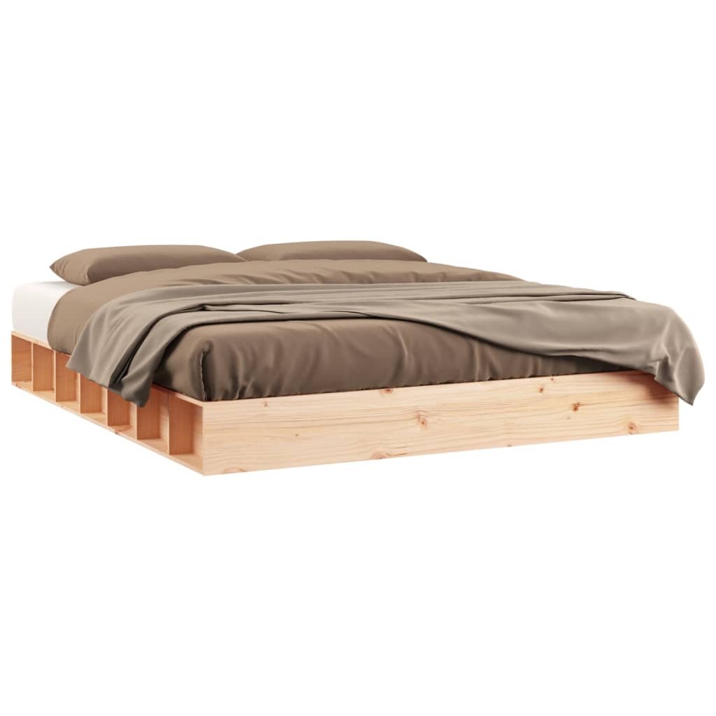 Bed Frame without Mattress 120x200 cm Solid Wood - Bargainia.com - 