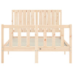 Bed Frame without Mattress 120x200 cm Solid Wood Pine - Bargainia.com - 