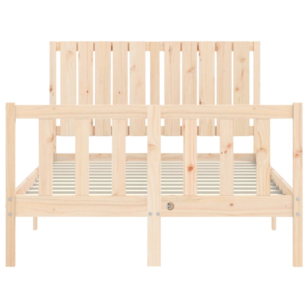 Bed Frame without Mattress 120x200 cm Solid Wood Pine - Bargainia.com - 8720845981112 - 3192941