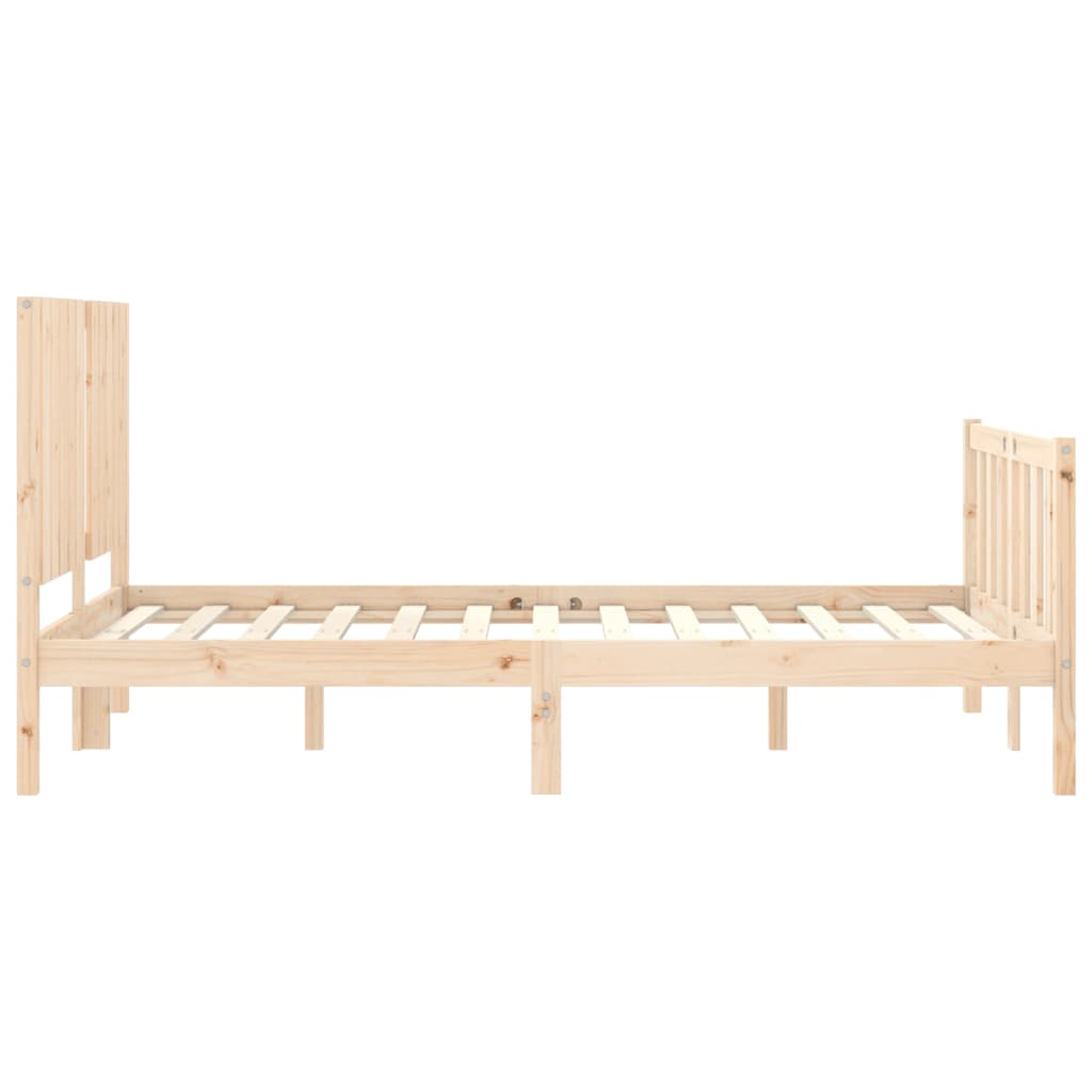 Bed Frame without Mattress 120x200 cm Solid Wood Pine - Bargainia.com - 