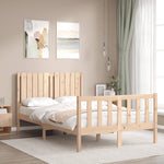 Bed Frame without Mattress 120x200 cm Solid Wood Pine - Bargainia.com - 