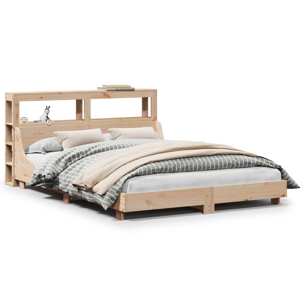 Bed Frame without Mattress 120x200 cm Solid Wood Pine - Bargainia.com - 
