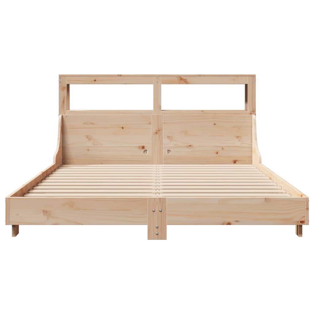 Bed Frame without Mattress 120x200 cm Solid Wood Pine - Bargainia.com - 