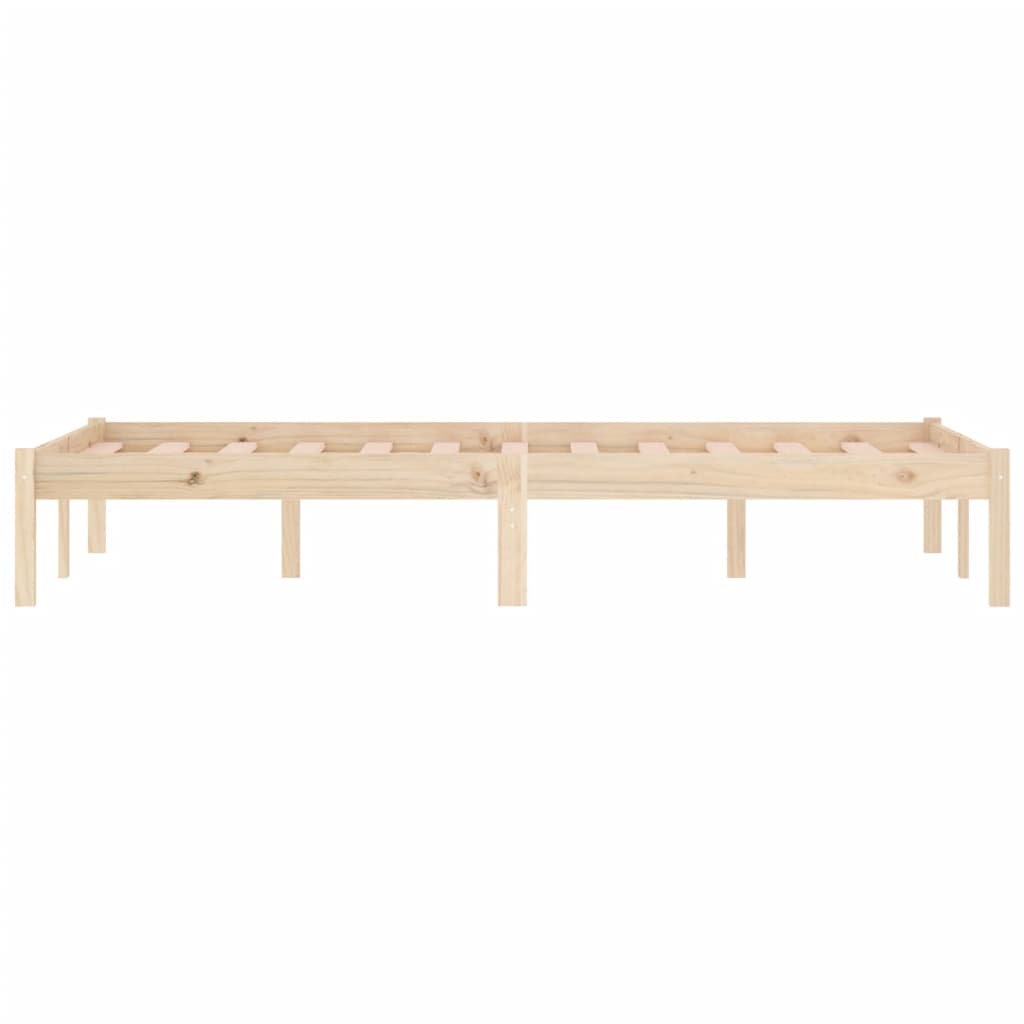 Bed Frame without Mattress 137x190 cm Solid Wood Pine Full - Bargainia.com - 8720287195412 - 822458