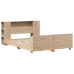 Bed Frame without Mattress 140x190 cm Solid Wood Pine - Bargainia.com - 