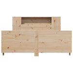 Bed Frame without Mattress 140x190 cm Solid Wood Pine - Bargainia.com - 