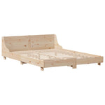 Bed Frame without Mattress 140x190 cm Solid Wood Pine - Bargainia.com - 