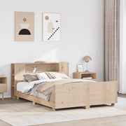 Bed Frame without Mattress 140x190 cm Solid Wood Pine - Bargainia.com - 