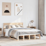 Bed Frame without Mattress 140x200 cm Solid Wood Pine - Bargainia.com - 
