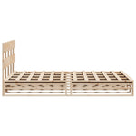Bed Frame without Mattress 140x200 cm Solid Wood Pine - Bargainia.com - 