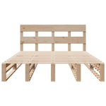 Bed Frame without Mattress 140x200 cm Solid Wood Pine - Bargainia.com - 