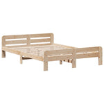 Bed frame without Mattress 150x200 cm King Size Solid Wood Pine - Bargainia.com - 