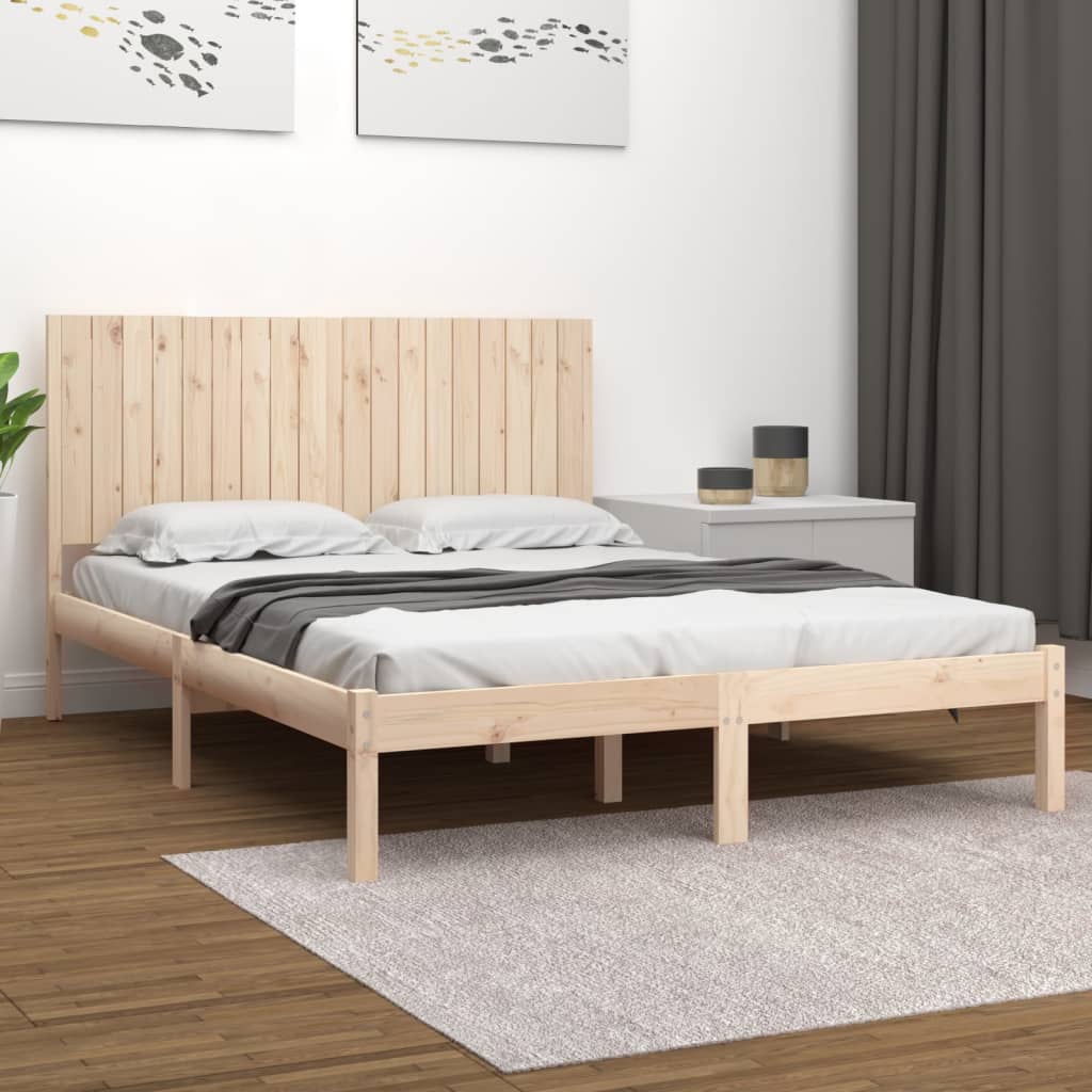 Bed Frame without Mattress 180x200 cm Super King Solid Wood - Bargainia.com - 