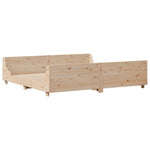 Bed Frame without Mattress 180x200 cm Super King Solid Wood Pine - Bargainia.com - 