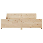 Bed Frame without Mattress 180x200 cm Super King Solid Wood Pine - Bargainia.com - 