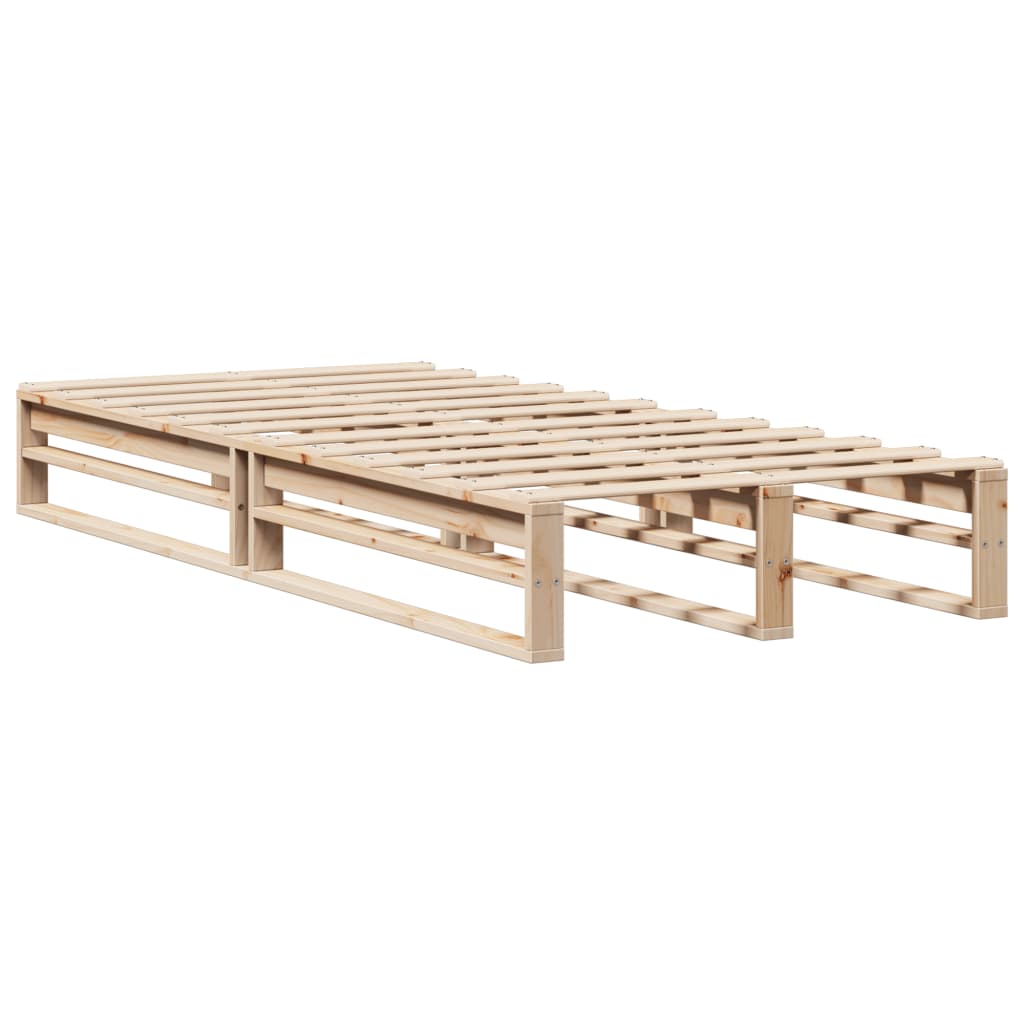 Bed Frame without Mattress 90x190 cm Single Solid Wood Pine - Bargainia.com - 