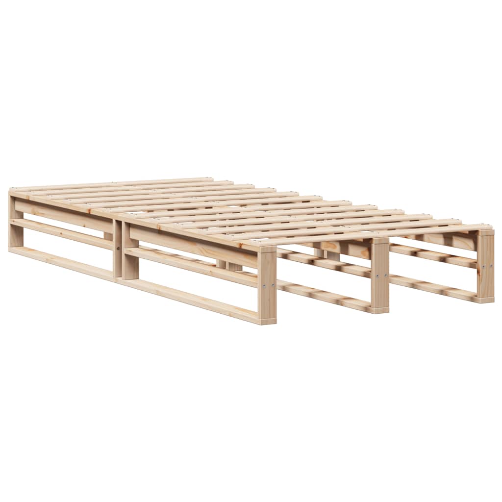 Bed Frame without Mattress 90x190 cm Single Solid Wood Pine - Bargainia.com - 
