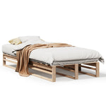 Bed Frame without Mattress 90x190 cm Single Solid Wood Pine - Bargainia.com - 