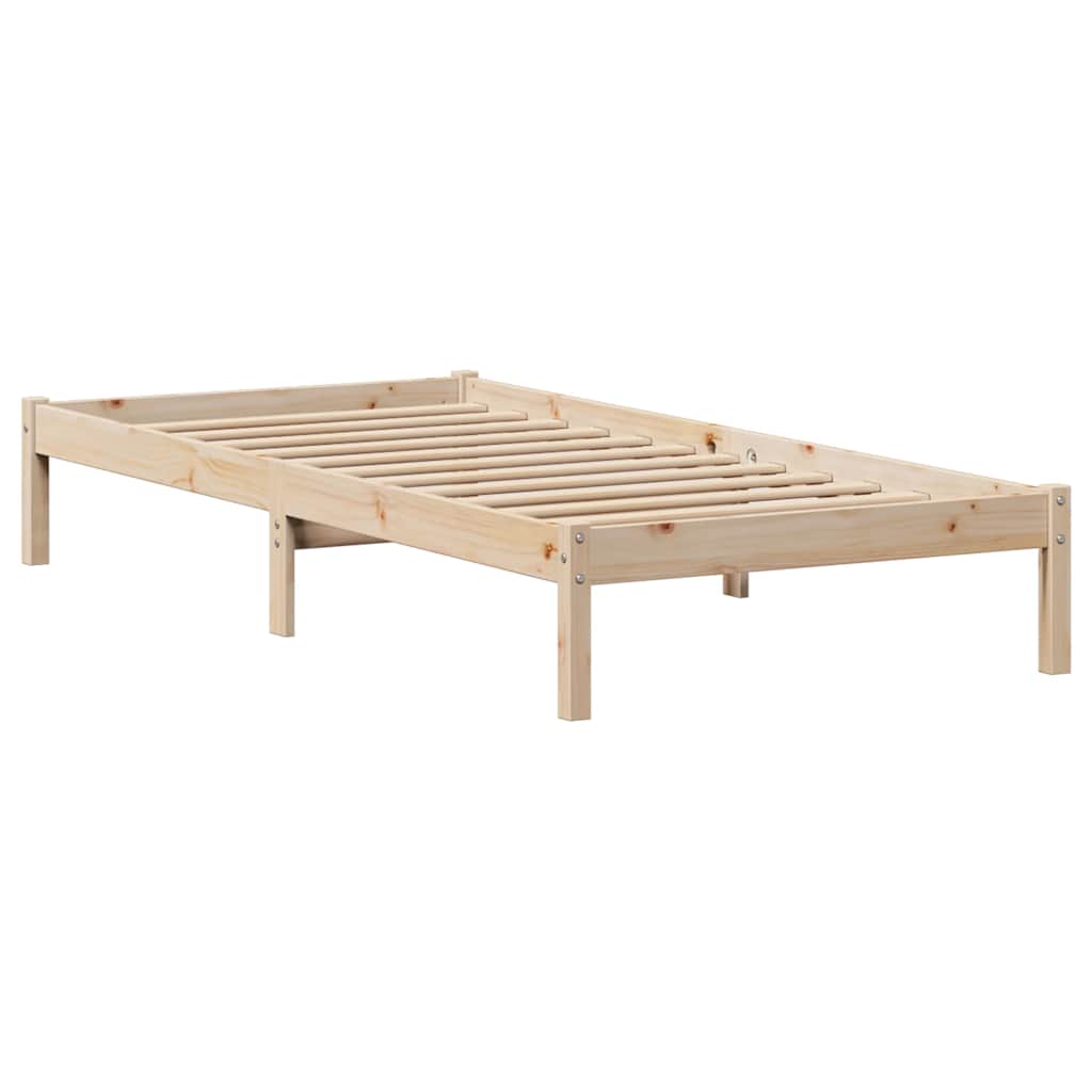 Bed Frame without Mattress 90x190 cm Single Solid Wood Pine - Bargainia.com - 8721102938115 - 3301422