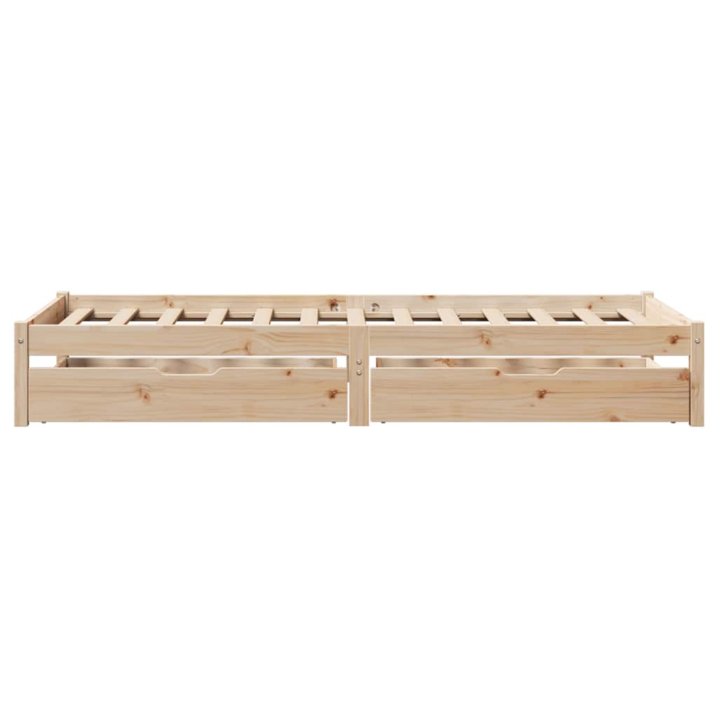 Bed Frame without Mattress 90x190 cm Single Solid Wood Pine - Bargainia.com - 8721102938115 - 3301422