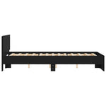 Bed Frame without Mattress Black 120x190 cm Small Double - Bargainia.com - 