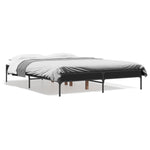 Bed Frame without Mattress Black 120x190 cm Small Double - Bargainia.com - 