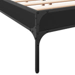 Bed Frame without Mattress Black 120x190 cm Small Double - Bargainia.com - 