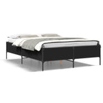 Bed Frame without Mattress Black 120x190 cm Small Double - Bargainia.com - 