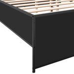 Bed Frame without Mattress Black 120x190 cm Small Double - Bargainia.com - 