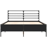 Bed Frame without Mattress Black 120x190 cm Small Double - Bargainia.com - 