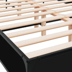 Bed Frame without Mattress Black 120x190 cm Small Double - Bargainia.com - 