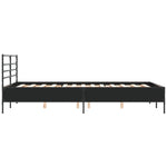 Bed Frame without Mattress Black 120x190 cm Small Double - Bargainia.com - 