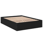 Bed Frame without Mattress Black 120x190 cm Small Double - Bargainia.com - 