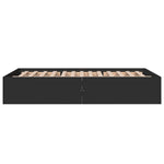 Bed Frame without Mattress Black 120x190 cm Small Double - Bargainia.com - 