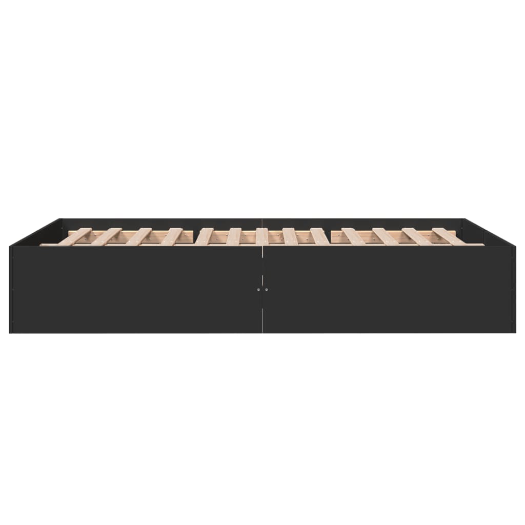 Bed Frame without Mattress Black 120x190 cm Small Double - Bargainia.com - 