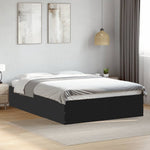 Bed Frame without Mattress Black 120x190 cm Small Double - Bargainia.com - 