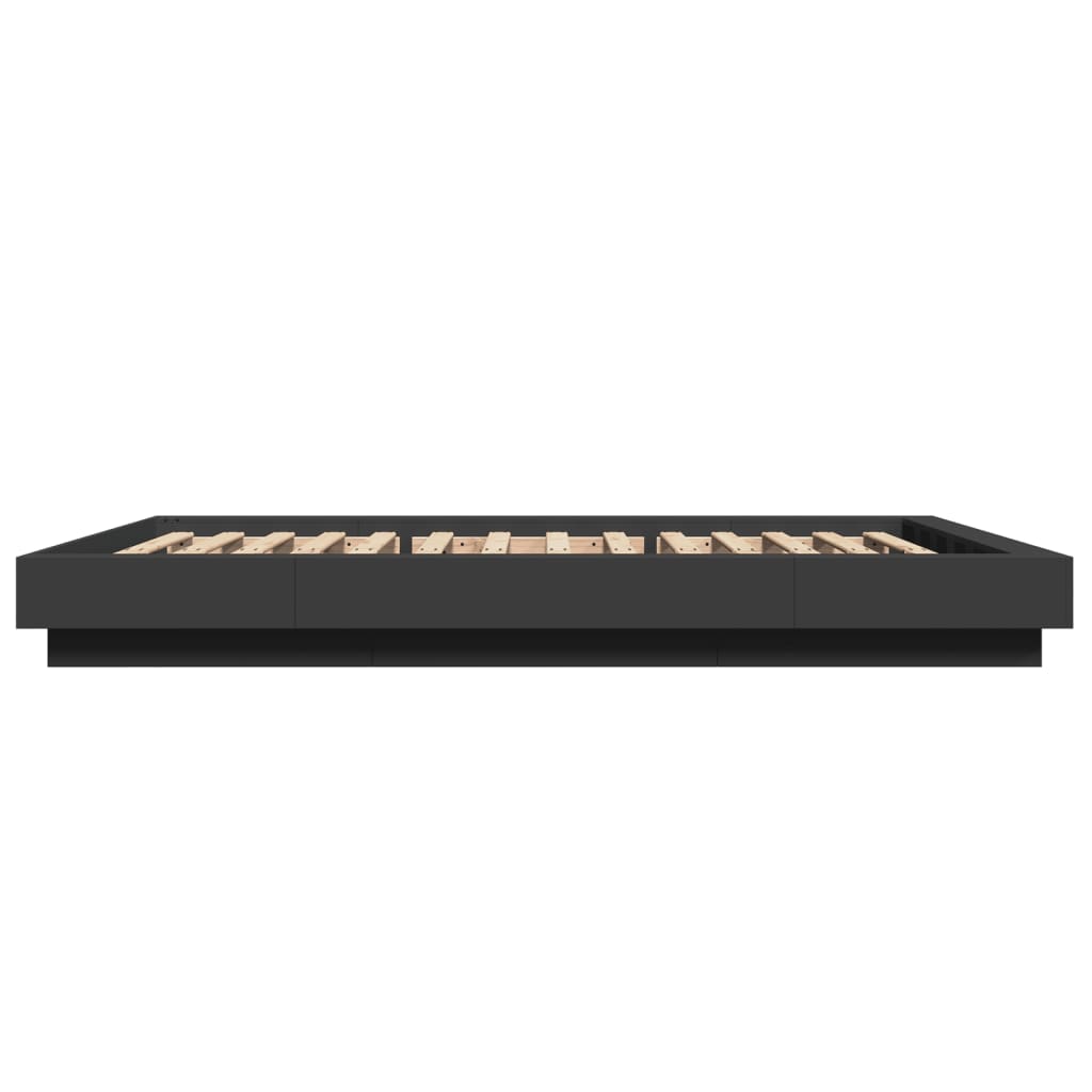 Bed Frame without Mattress Black 120x190 cm Small Double - Bargainia.com - 
