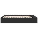 Bed Frame without Mattress Black 120x190 cm Small Double - Bargainia.com - 