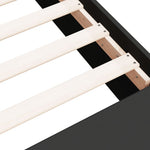 Bed Frame without Mattress Black 120x190 cm Small Double - Bargainia.com - 