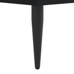 Bed Frame without Mattress Black 200x200 cm Engineered Wood - Bargainia.com - 