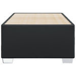 Bed Frame without Mattress Black 90x190 cm Single Faux Leather - Bargainia.com - 
