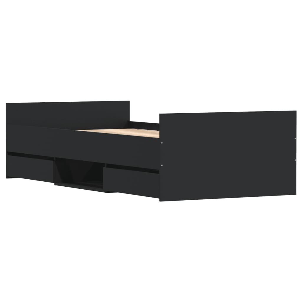 Bed Frame without Mattress Black 90x200 cm - Bargainia.com - 8721012157606 - 3203804