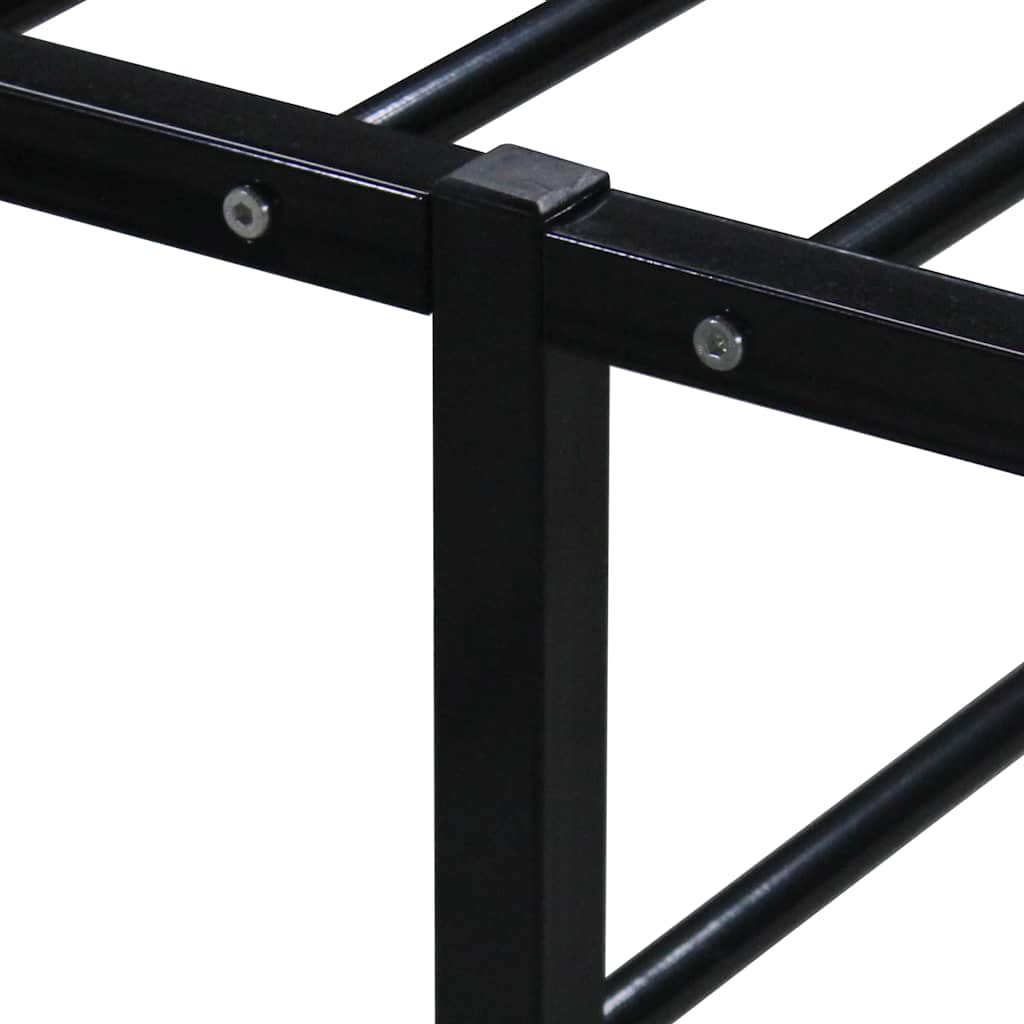 Bed Frame without Mattress Black Metal 160x200 cm - Bargainia.com - 8720286162583 - 324789