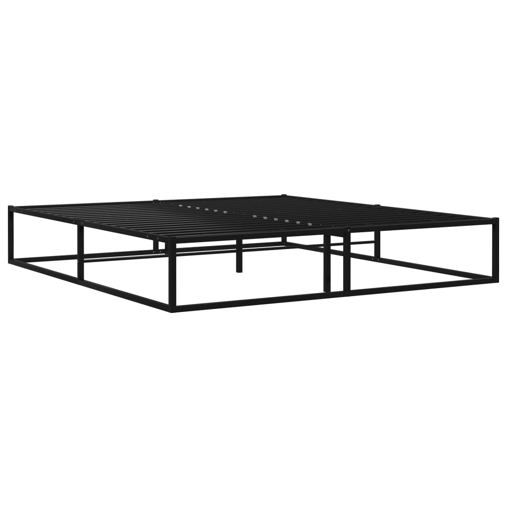Bed Frame without Mattress Black Metal 160x200 cm - Bargainia.com - 8720286162583 - 324789