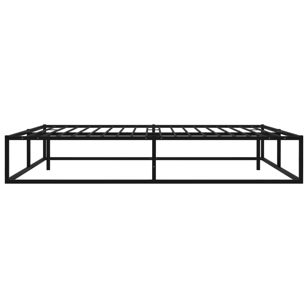 Bed Frame without Mattress Black Metal 160x200 cm - Bargainia.com - 8720286162583 - 324789