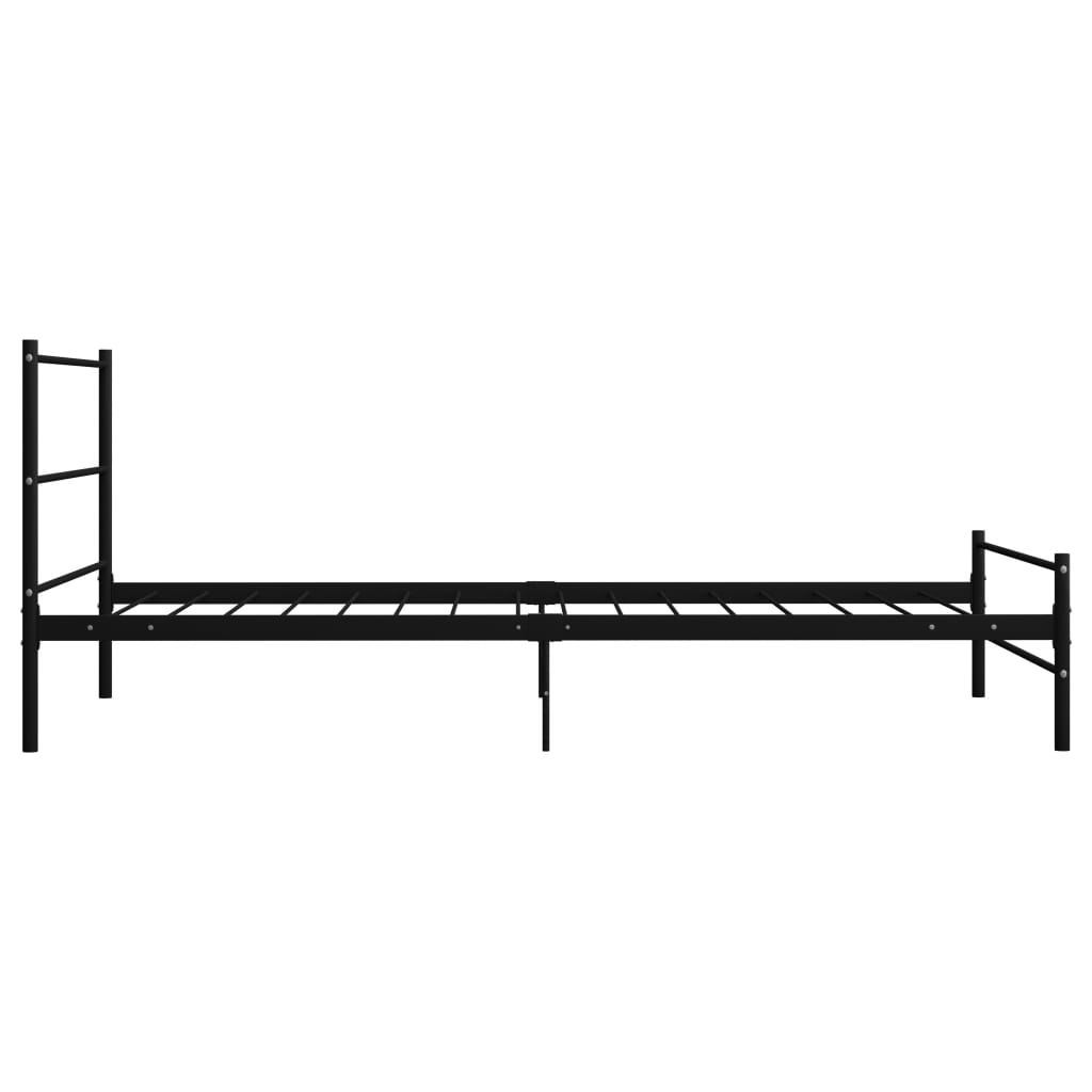 Bed Frame without Mattress Black Metal 90x200 cm - Bargainia.com - 8719883756417 - 286496