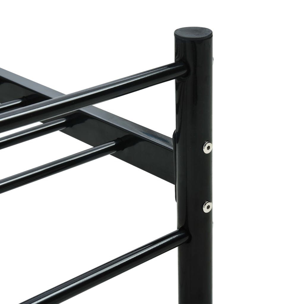 Bed Frame without Mattress Black Metal 90x200 cm - Bargainia.com - 8719883756417 - 286496