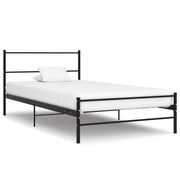 Bed Frame without Mattress Black Metal 90x200 cm - Bargainia.com - 8719883756417 - 286496