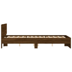 Bed Frame without Mattress Brown Oak 120x190 cm Small Double - Bargainia.com - 