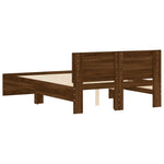 Bed Frame without Mattress Brown Oak 120x190 cm Small Double - Bargainia.com - 